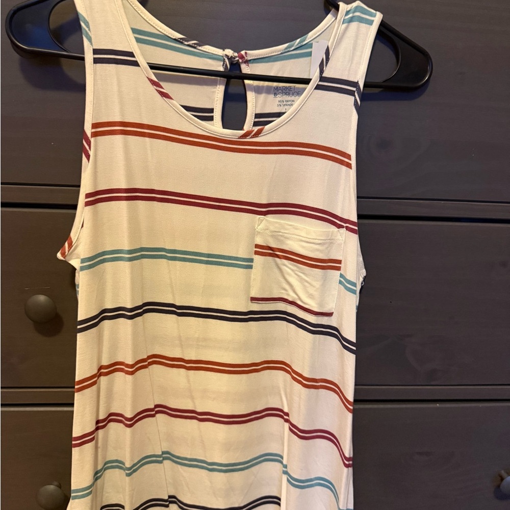 Market & Spruce Multicolor Striped Tank Top